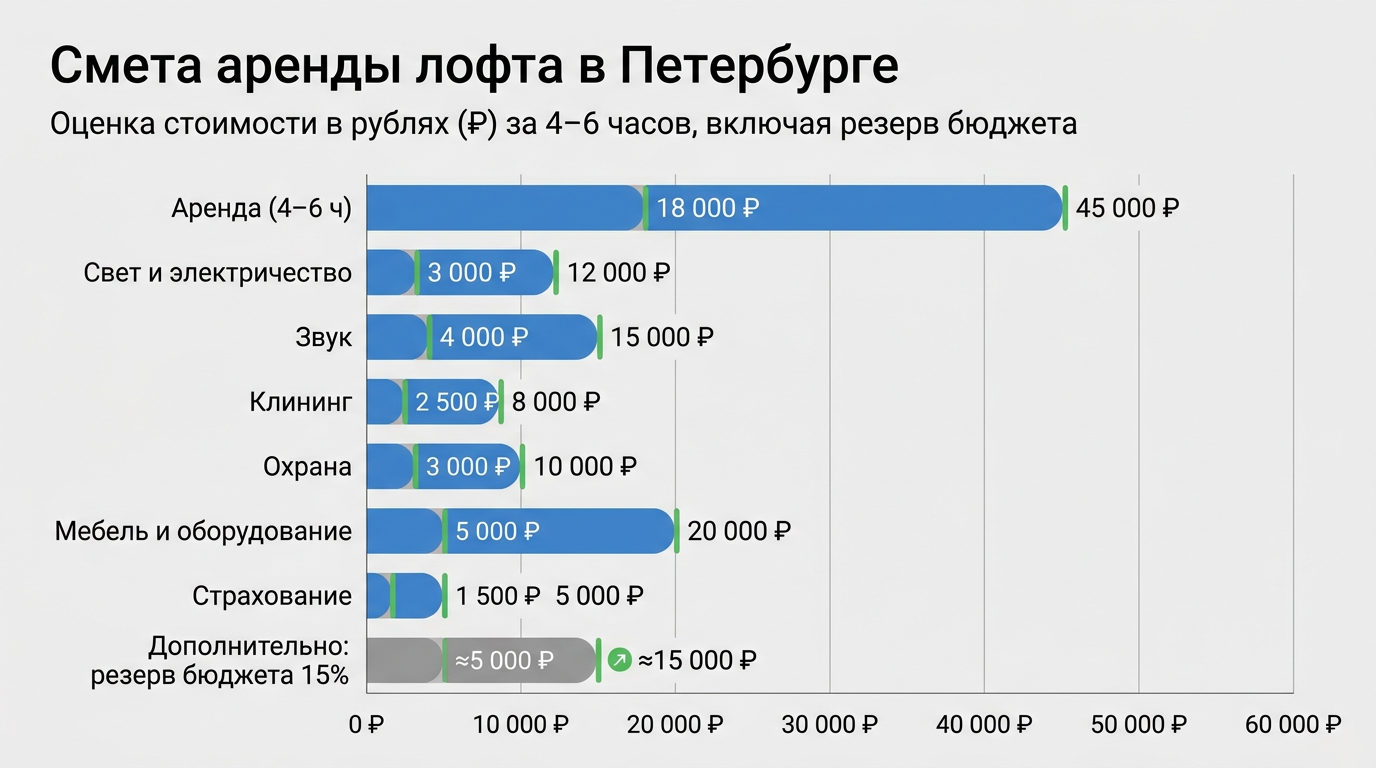 Смета аренды лофта